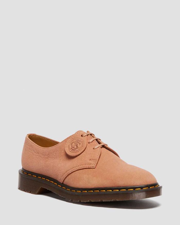 Dr Martens Oxfords Dame Brune 1461 Made In England Nubuck Læder 0861XWEUF